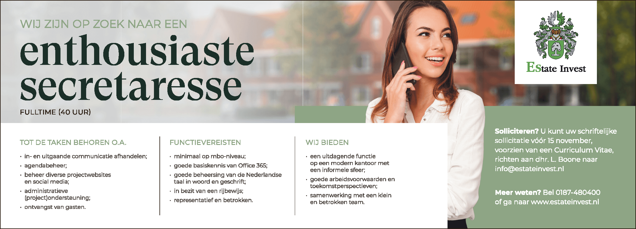 203859 Advertentie Secretaresse GGO 263X94,5